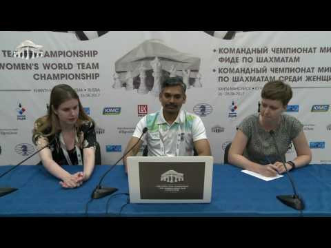 Round 6. Press conference with Ramesh, Team India captain
