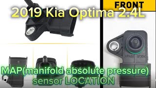 2016-2020(4th generation) Kia Optima 2.4L Manifold absolute pressure(MAP) Sensor LOCATION