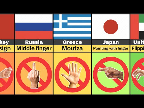 🤐 Gestures That Are Offensive or Illegal (By Country)