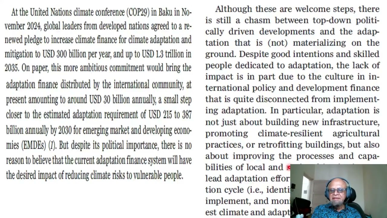 8 - Climate Adaptation Finance must not be conflated with Development & must Reduce Climate Risks!