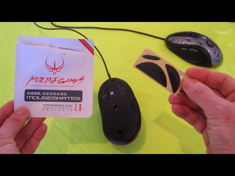 Install NEW Mouse Feet on G400s $1.99 Hotline Games FIX front button MX518 Logitech g402 g502 tiger