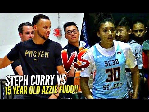 Steph Curry vs HIS DAD vs 15 Year Old Azzie Fudd 3 POINT CONTEST!! WHO YOU GOT!?