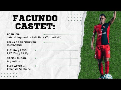 Facundo Castet | Lateral Izquierdo - Left Back | Highlights - Colon de Santa Fe 2025