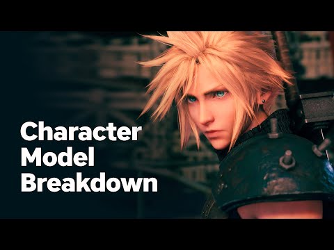 Cloud Strife Character Model Breakdown (Final Fantasy 7 Remake)