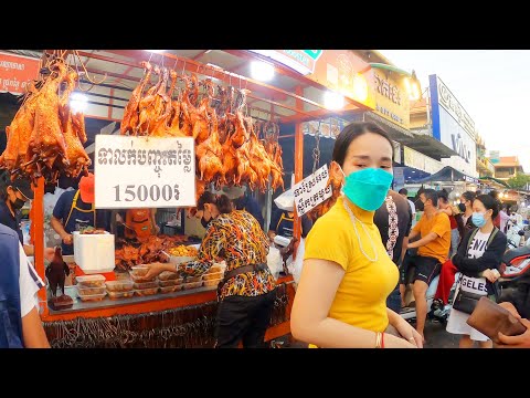 Bestselling Roasted Ducks at Chhouk Meas Market in Phnom Penh, Cambodian Street Food Tour