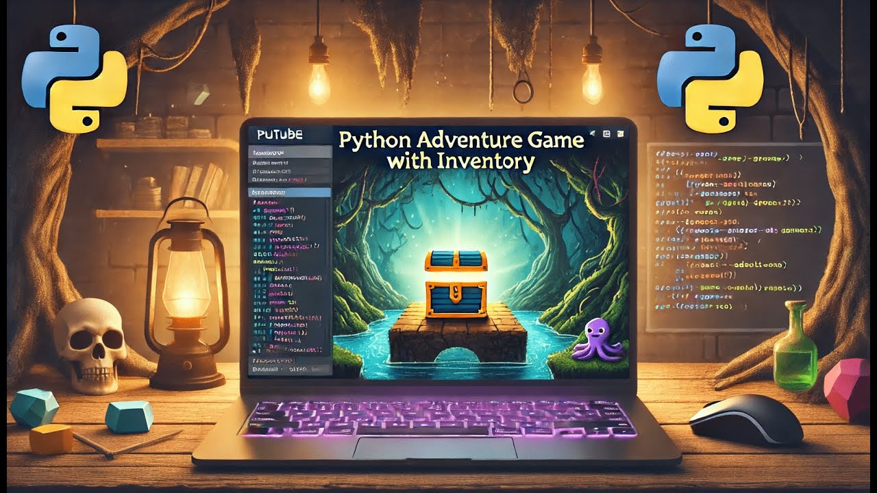 🎮 Build a Python Adventure Game with Inventory | Beginner-Friendly Coding Project