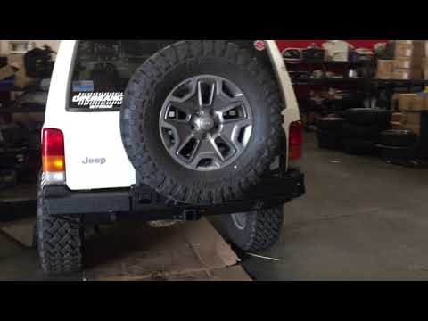 Jeep Xj Rear Bumper And Tire Carrier Install Smittybilt XRC