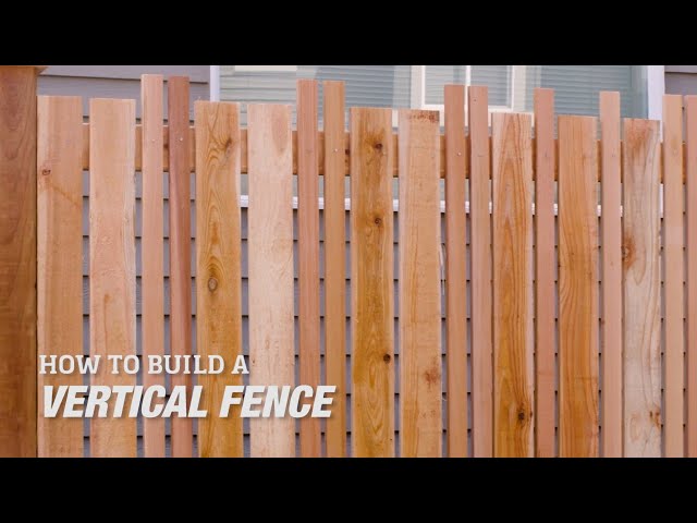 How to Build a DIY Vertical Fence