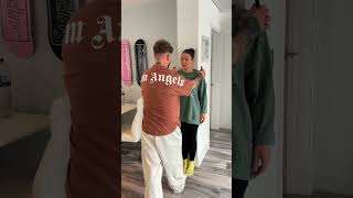 I GLUED HER TO THE WALL PRANK!! #shorts