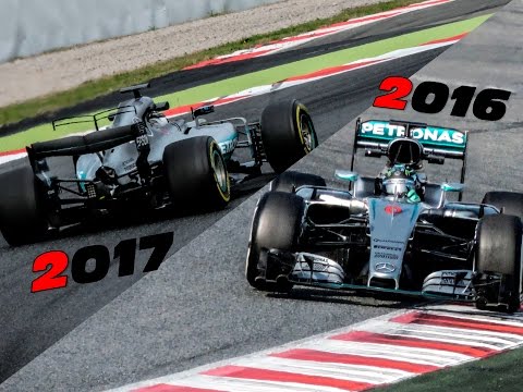 F1 2017 vs 2016 Mercedes Engine Sound Comparison (W08 vs W07)