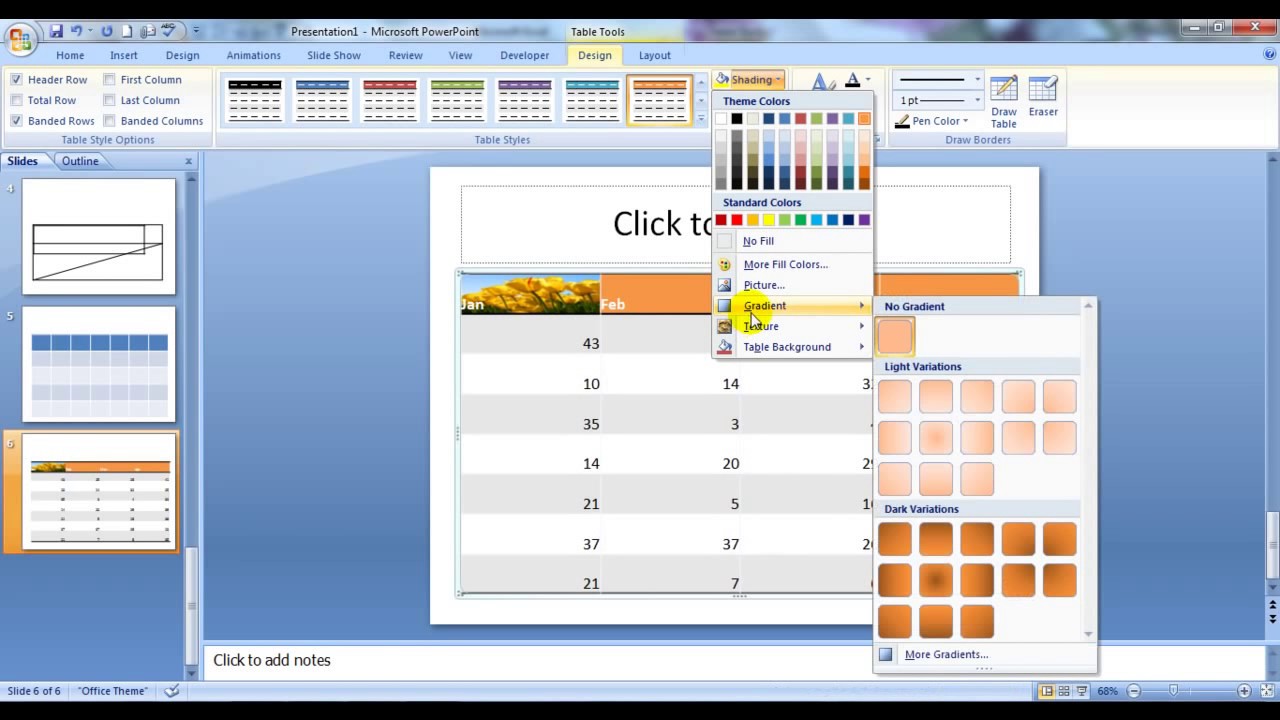 How To Insert A Table In PowerPoint Slide