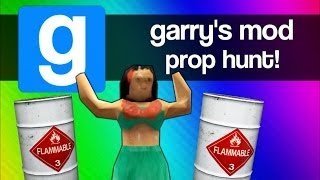 Gmod Prop Hunt Funny Moments 4 - BEST Strategy EVER... Well Almost (Garry's Mod Fun)