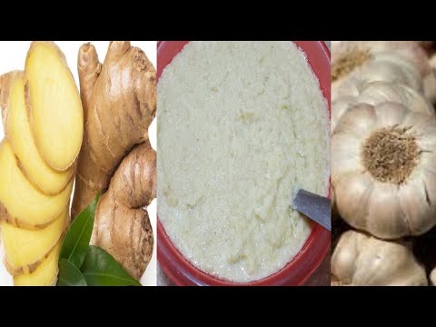 Ginger Garlic Paste Recipe | How To Make Ginger Garlic Paste | Authantic Recipe By Maria Ansari .