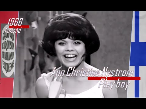 eurovision 1966 Finland 🇫🇮 Ann Christine Nystrom - Play boy ᴴᴰ