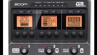 Video thumbnail for Zoom G3 demo exploring possibilities by Gearfacts