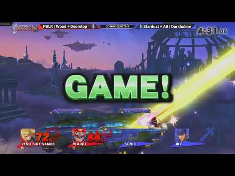 MHM:0818 [Wii U] - PBLK | Wood + Doorstop (Red) vs Stardust + AB | Darkholme (Blue) - Losers Quarte