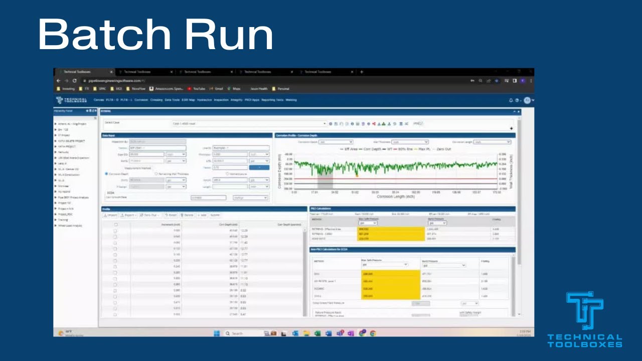 Technical Toolboxes' Batch Run Feature Demo