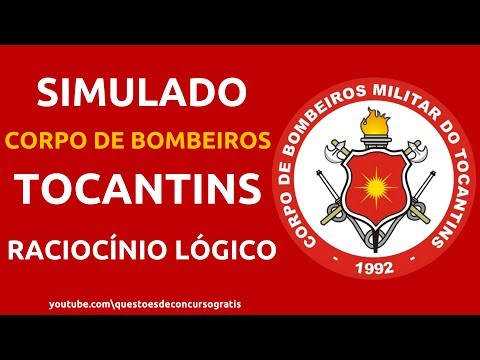Simulado Corpo de Bombeiros Militar de Tocantins CBM-TO Raciocínio Lógico