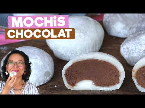 Chocolate Ice Cream Yule Log with Mochi