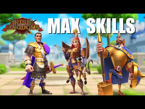 Charles Martel, Constantine and Tomyris MAX SKILLS - advantage of new kingdom - Rise of kingdoms