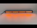 LED svetelná alej 12V / 24V - oranžová 4x COB LED 4-prvková (600mm) - Video Youtube