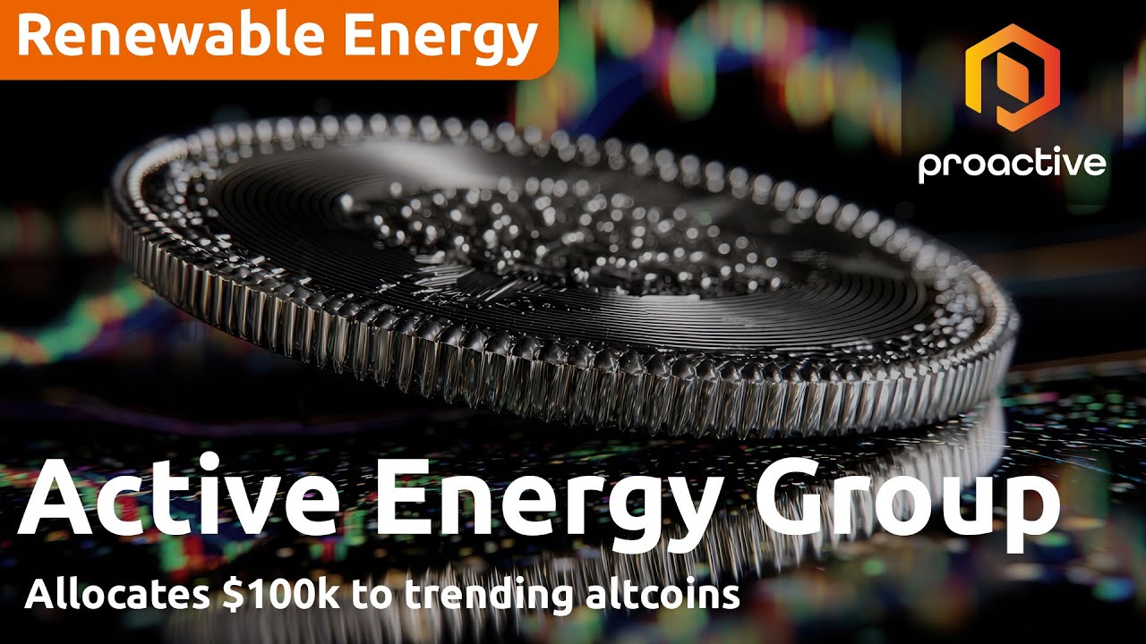 Active Energy treasury adviser on $100k allocation to trending altcoins