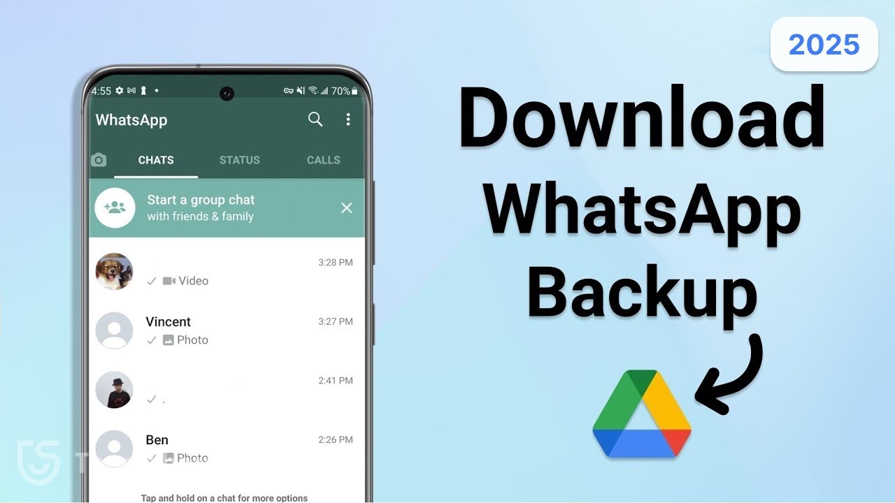 How to download WhatsApp backup from Google Drive?