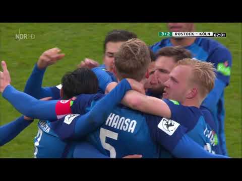 Hansa Rostock gegen Fortuna Köln - 17. Spieltag 17/18 - Tore