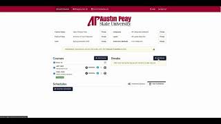 Tutorial: APSU AP Schedule Planner