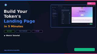 Token Profile Builder — Build Your Token's Landing Page in 5 Minutes (FREE Template)