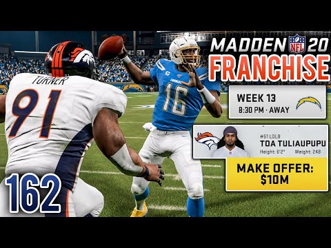 Boogie Chases The Sack Record - Madden 20 Broncos Franchise (Y8:G12) - Ep.162