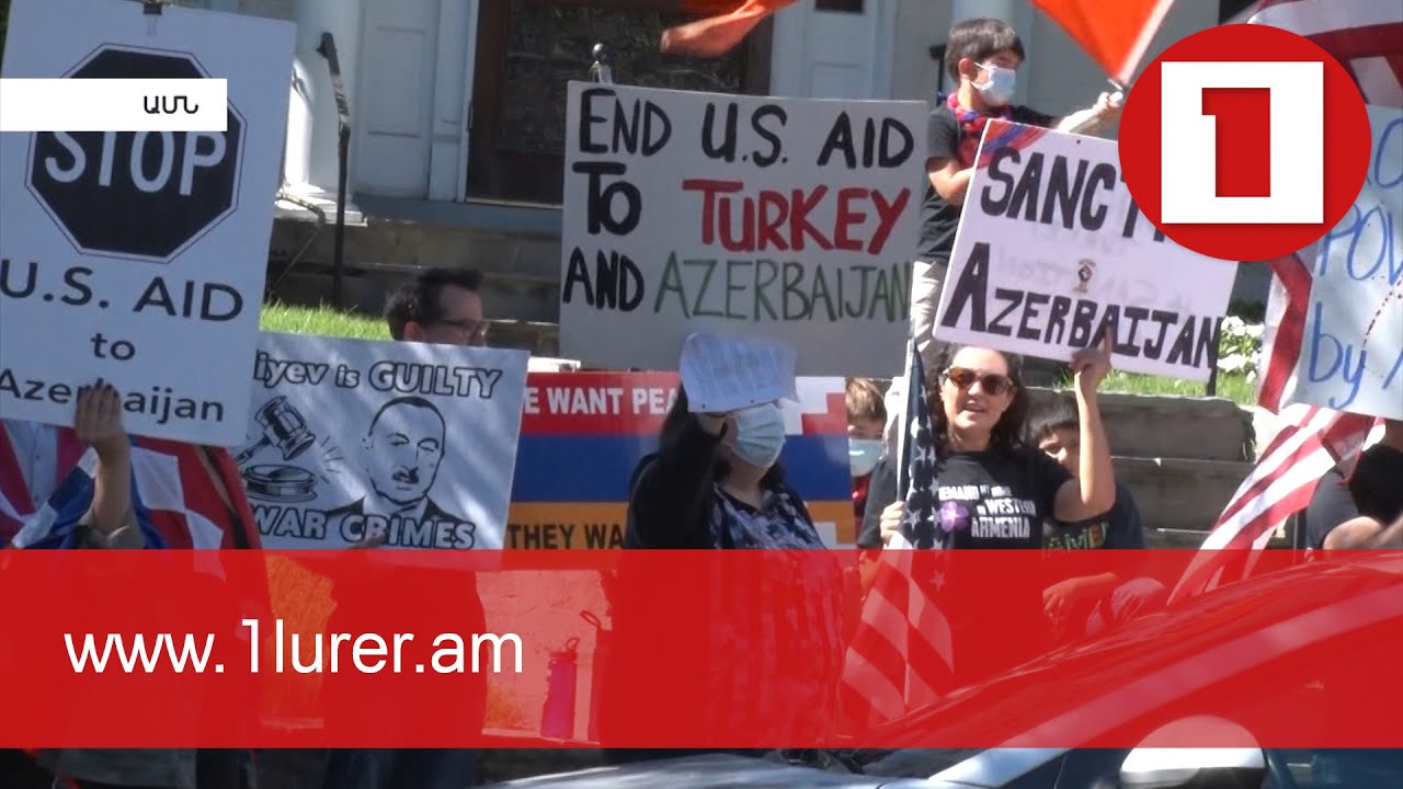 В первую годовщину 44-дневной войны в Вашингтоне провели акцию перед посольствами Азербайджана и Турции