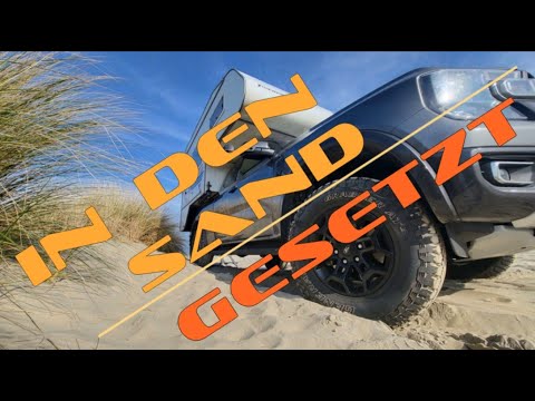 4K FORD RANGER TREMOR and TISCHER LIVING CABIN dumped in the sand
