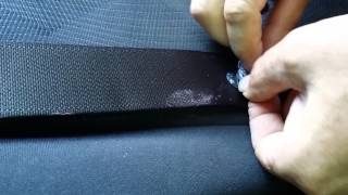 Remove gum from car seat