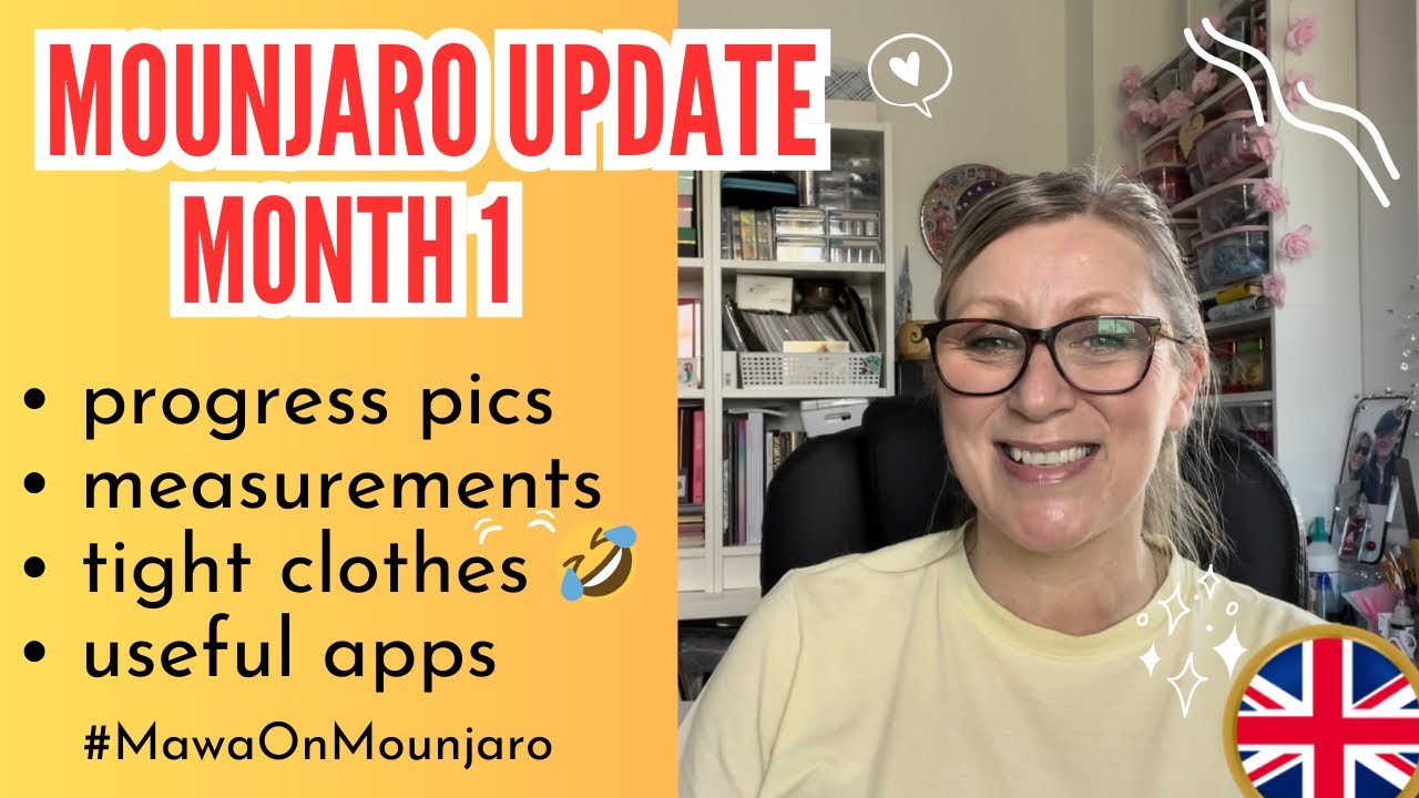 MOUNJARO MONTH 1 UPDATE: progress pics, measurements, trying clothes on and giggles #MawaOnMounjaro