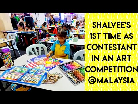 Shalvee first time participated in an art competition & won the 2nd runner up title at Malaysia