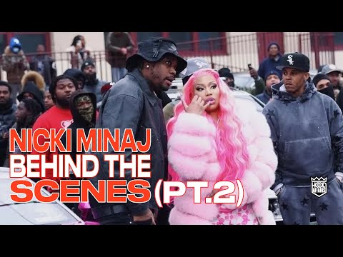NICKI MINAJ BRINGS FIVIO FOREIGN TO HER HOOD | BEHIND THE SCENES ( PART 2 )