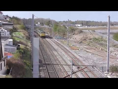 86609-86610 4S52 Trafford Park-Mossend at Hest Bank 29th April 2013