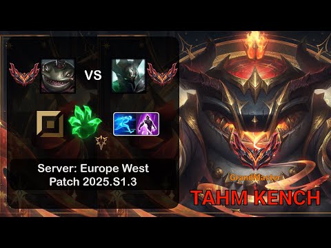 Tahm Kench Top vs Mordekaiser - EUW GrandMaster - Patch 2025.S1.3