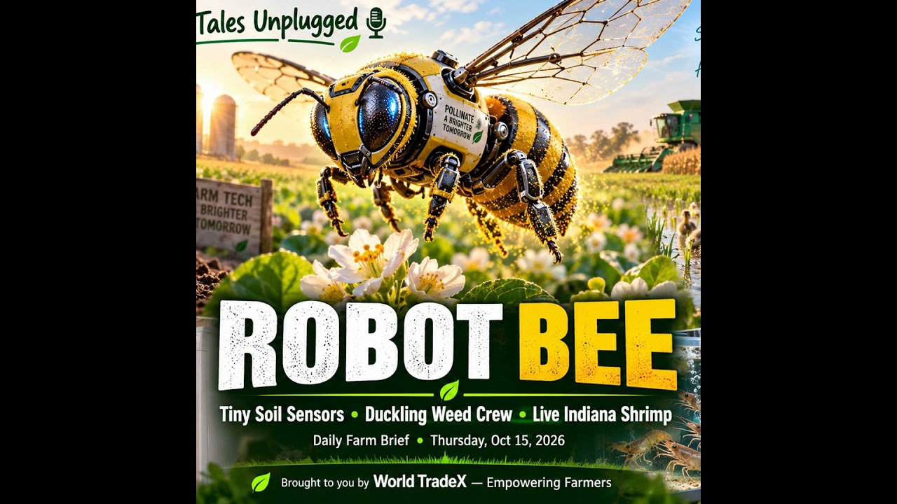 Robot Bees, Tiny Crop Sensors & a Pig That Loads the Washer | Daily Farm Brief