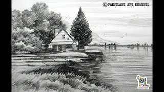 Learn Scribble Scenery Drawing with Pencil for Beginners | Easy Pencil Art