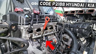 CODE P2188 FUEL SYSTEM RICH HYUNDAI KIA GDI ENGINE, GDI 1.6 2.0 2.4 2.5 P2188