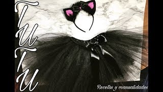 Tutu tutorial /diadema tutorial/disfraz gatita halloween 👻