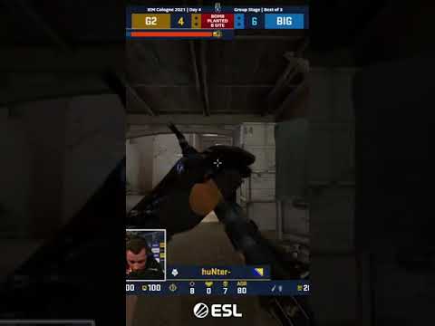 TIZIAN WITH BIG BRAIN PLAY - DUST II - #shorts #csgo