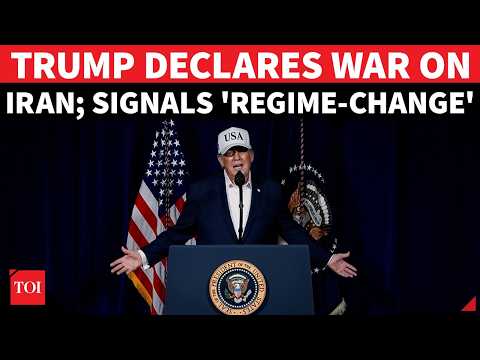 IRAN WAR: Trump's First Video Message To Khamenei & Iranians; Confirms Combat Ops | 'Surrender Now'