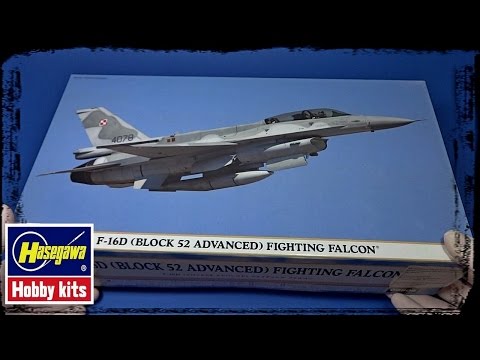 FULL VIDEO BUILD F-16D Block 52 Advanced Fighting Falcon by Hasegawa