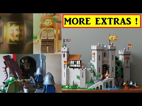 More extras for Lego Lion Knights' Castle 10305 - Witch, Black Falcons, Horses, Tower and an Ogre!