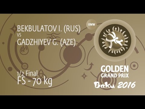 1/2 FS - 70 kg: G. GADZHIYEV (AZE) df. I. BEKBULATOV (RUS), 9-4