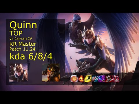 Rank 2 Korean Quinn: Top vs Jarvan IV // [롤] 퀸 vs 자르반 4세 탑