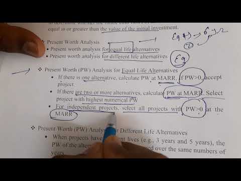 Introduction || Discounted Present worth Analysis || Present Worth Analysis ||